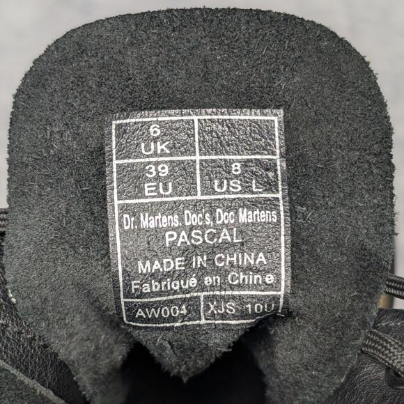 Dr. Martens 1460 Pascal Virginia Leather Combat Boots in Black, Size 8 - Picture 14 of 14